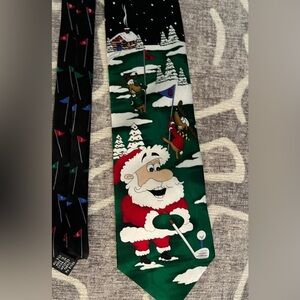 Christmas Santa silk tie